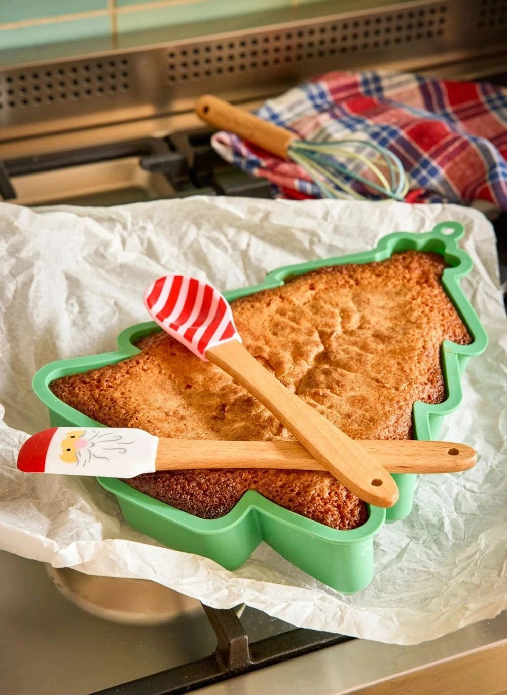 Rice - Utensilios de cocina de silicona navideños - Set de 3 | Multicolor