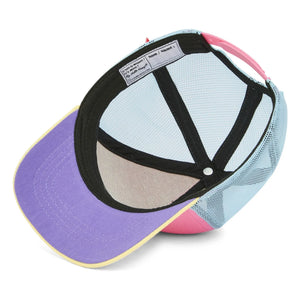 Hello Hossy - Gorra trucker con visera curvada Stereo Dog de algodón orgánico | Rosa