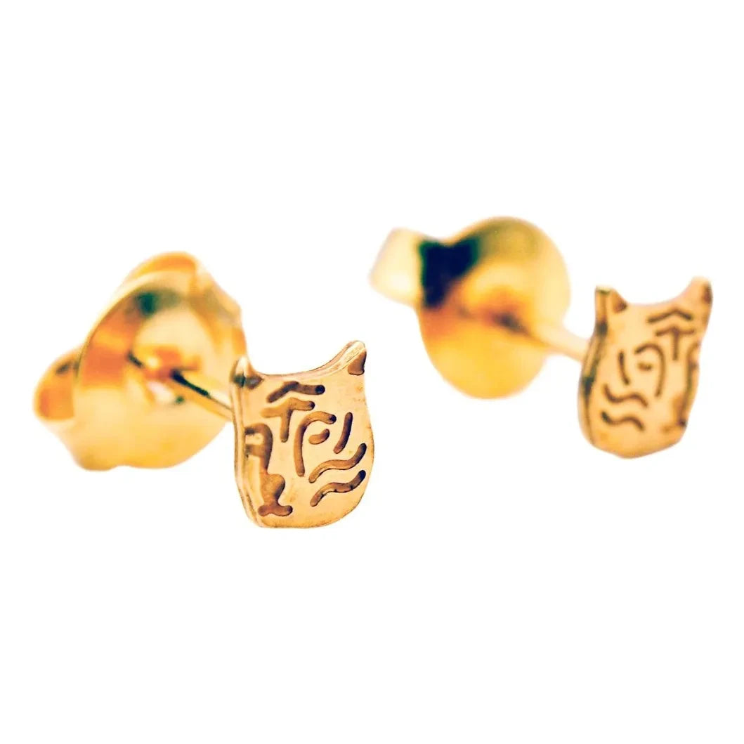 Adorabili - Pendientes Tigre | Oro