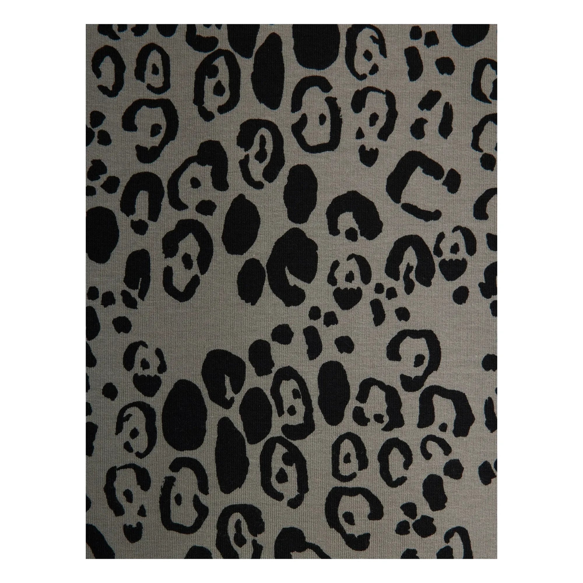 Mini Rodini - Leggings de leopardo de algodón orgánico | Gris
