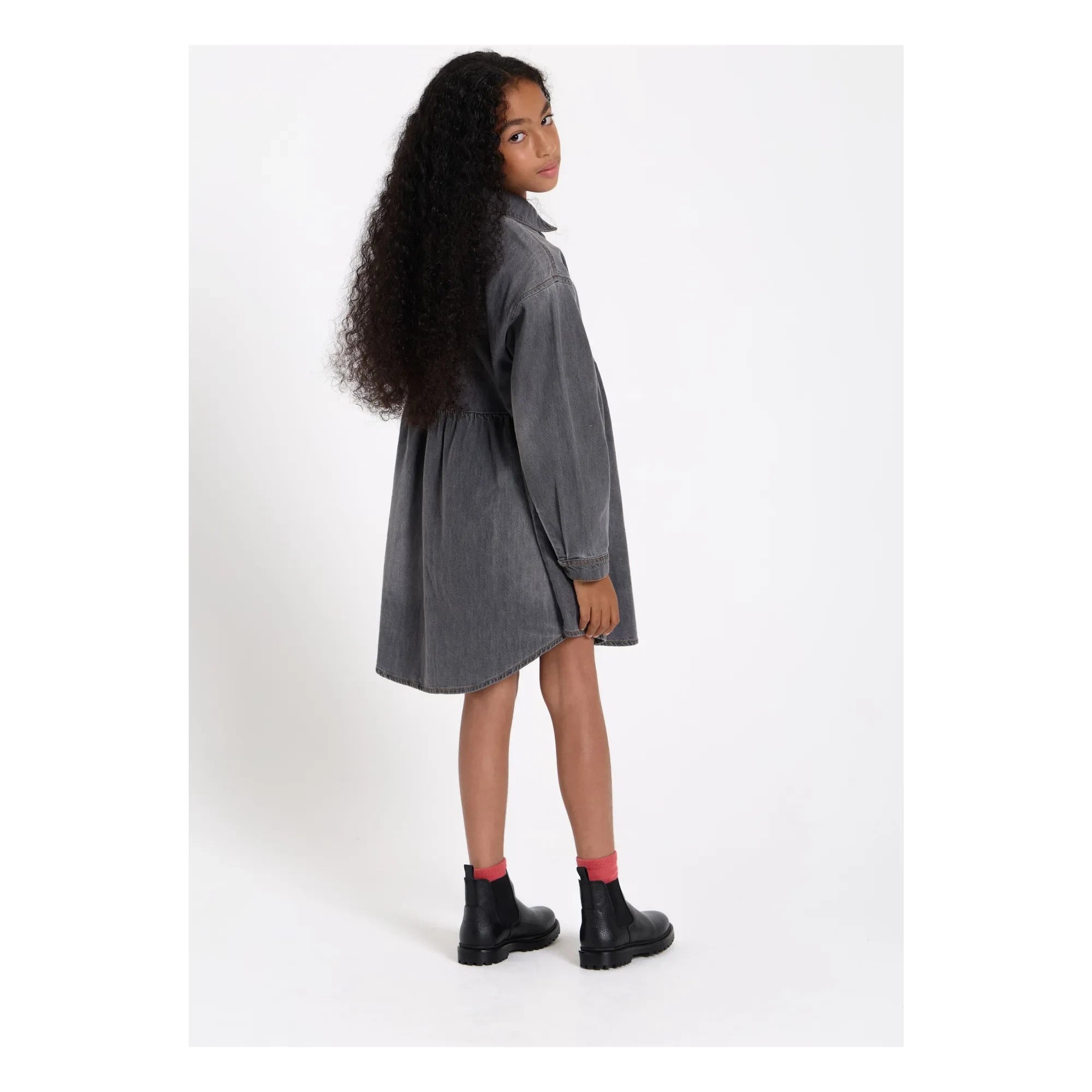 Finger in the nose - Vestido Darlin Denim | Gris denim