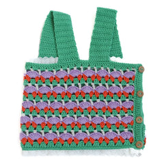 Top de ganchillo Kalinka - Isabelle | Verde