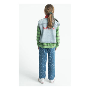 Piupiuchick - Çizgili Organik Pamuklu Sweatshirt | Yeşil