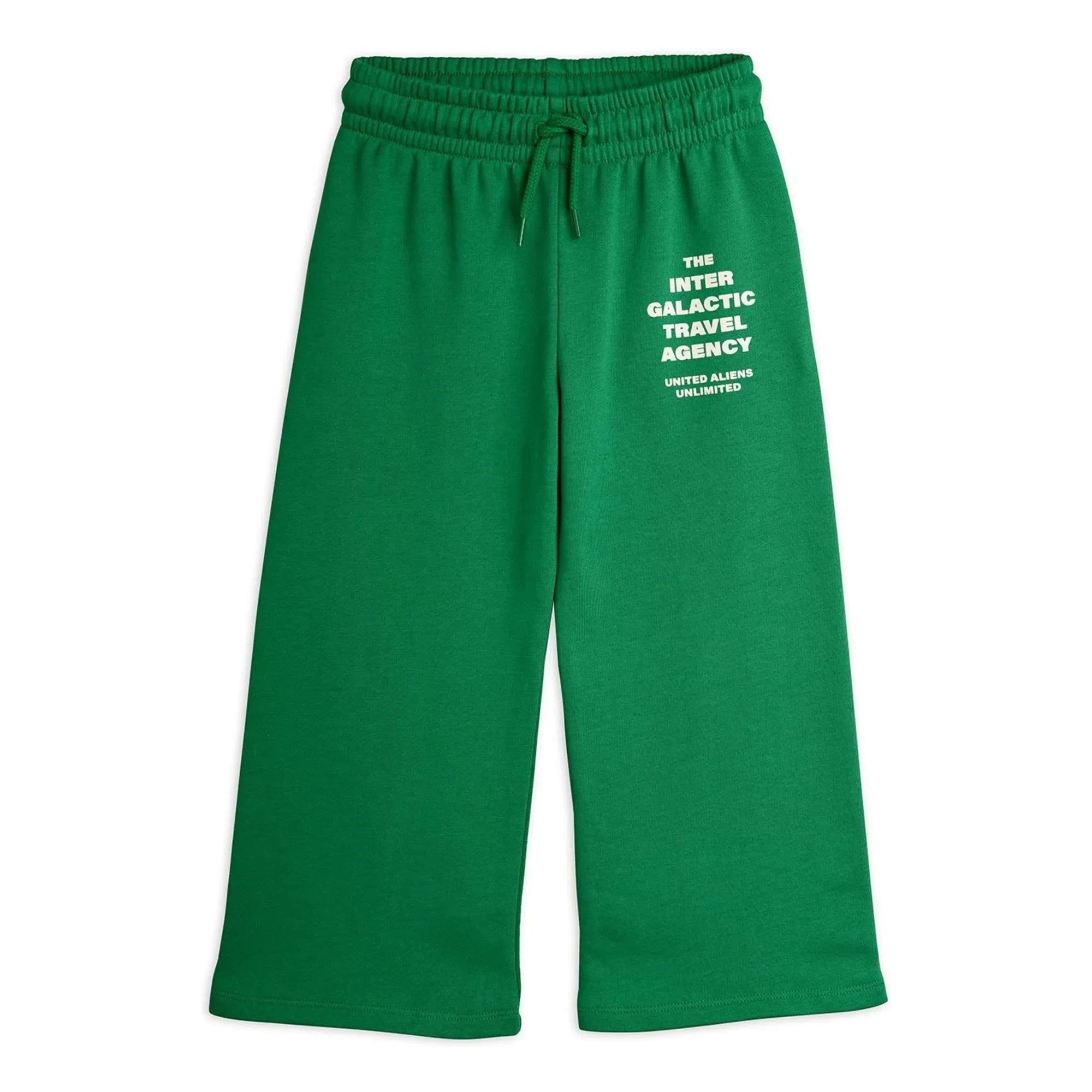 Mini Rodini - Pantalón de chándal Travel Agency de algodón orgánico | Verde