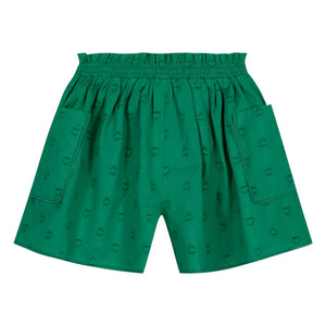 Bonton - Novis Mini Hearts Pantalones Cortos | Verde esmeralda