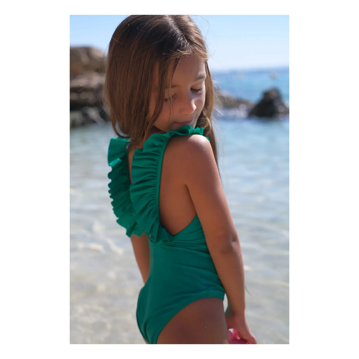 Lison Paris - Bañador Antiarrugas de Una Pieza Bora Bora | Verde
