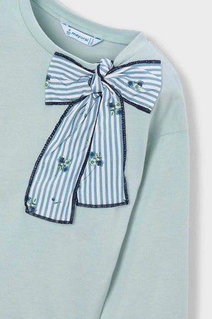Blusa de manga larga de algodón para niños Mayoral