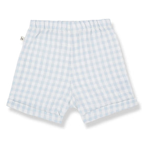1+ en la familia - Bermuda Tinos Vichy Seersucker | Azul claro