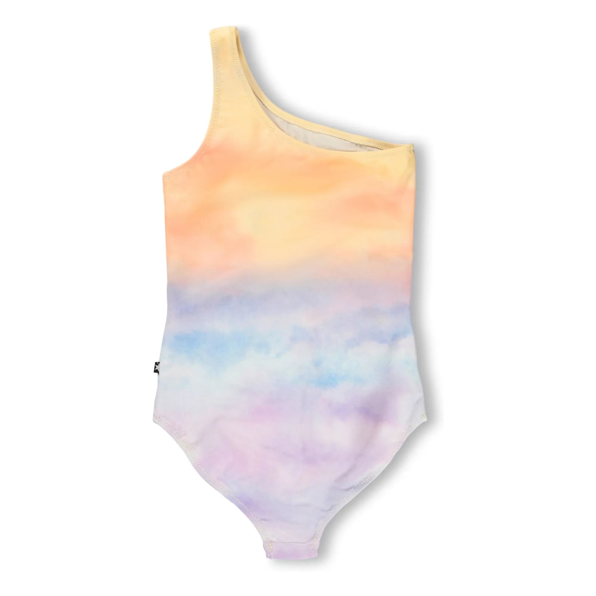 Molo - Bañador Asimétrico Nai Sunset Smile Fibras Recicladas | Naranja