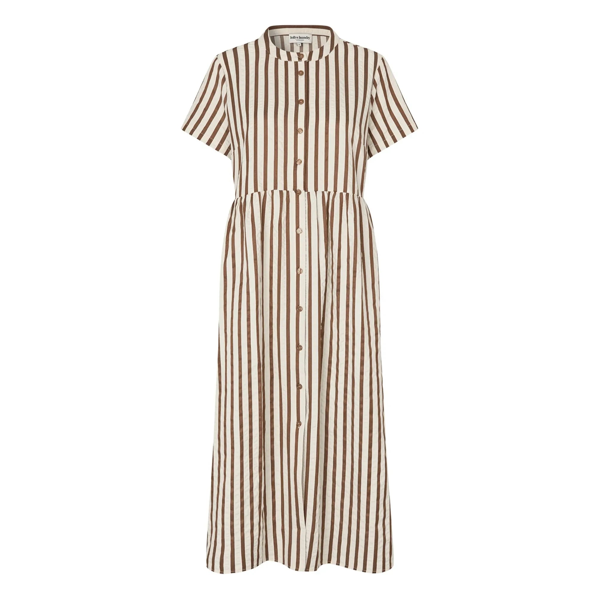 Lollys Laundry - Vestido Aliya Algodón | Moca