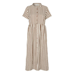 Lollys Laundry - Vestido Aliya Algodón | Moca