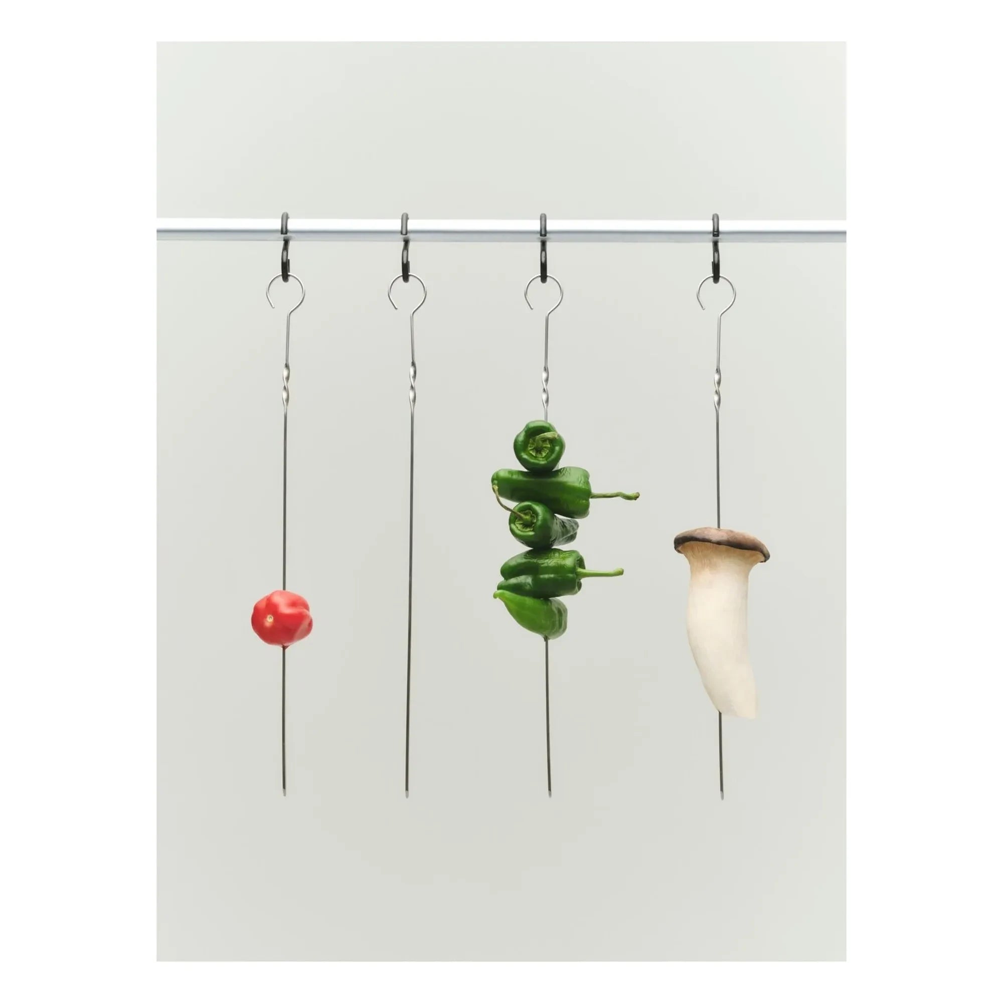 Hay - Outdoor Market brochetas de acero, Jasper Morrison - Juego de 4 | Acero