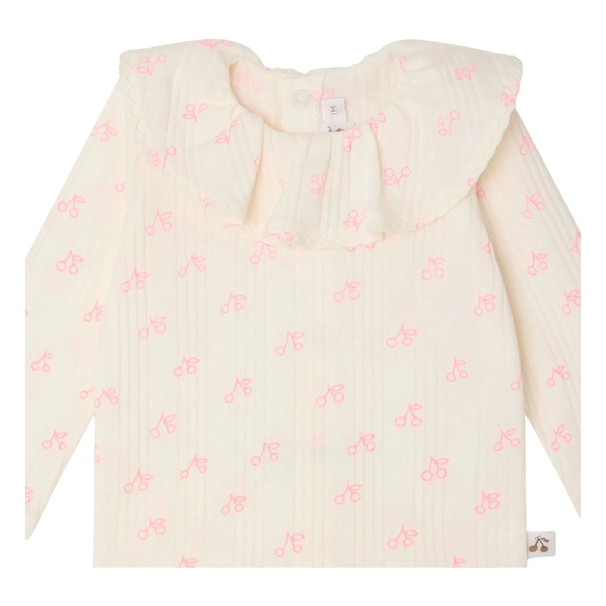 Bonpoint - Conjunto de camiseta y leggings de algodón orgánico Jelsia Cerises | Crudo