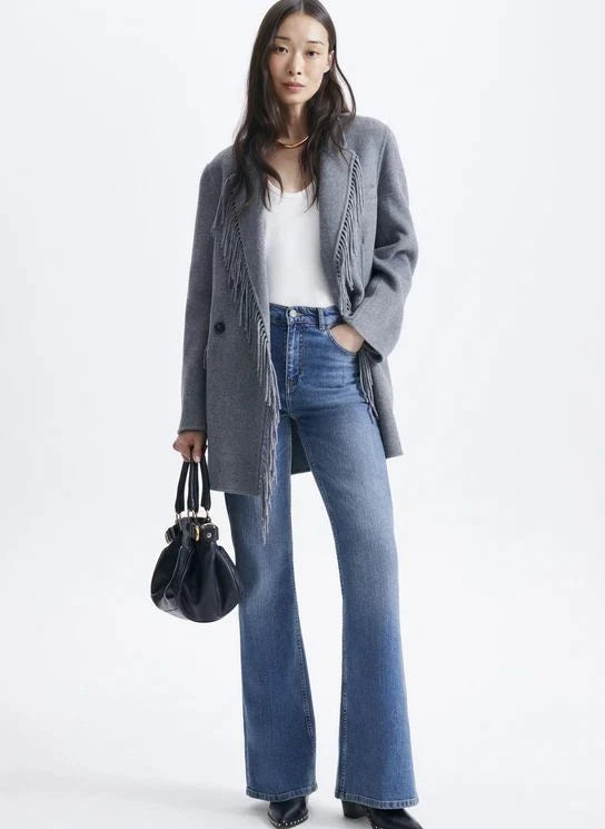 Vanessa Bruno - Blazer de lana Helenka | Gris jaspeado