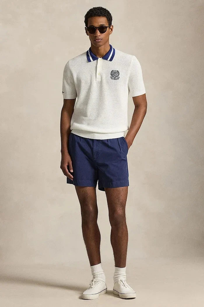 Polo Ralph Lauren pulóver de algodón de manga corta para hombre Wimbledon