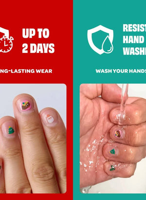 Omy - Calcomanías de uñas navideñas
