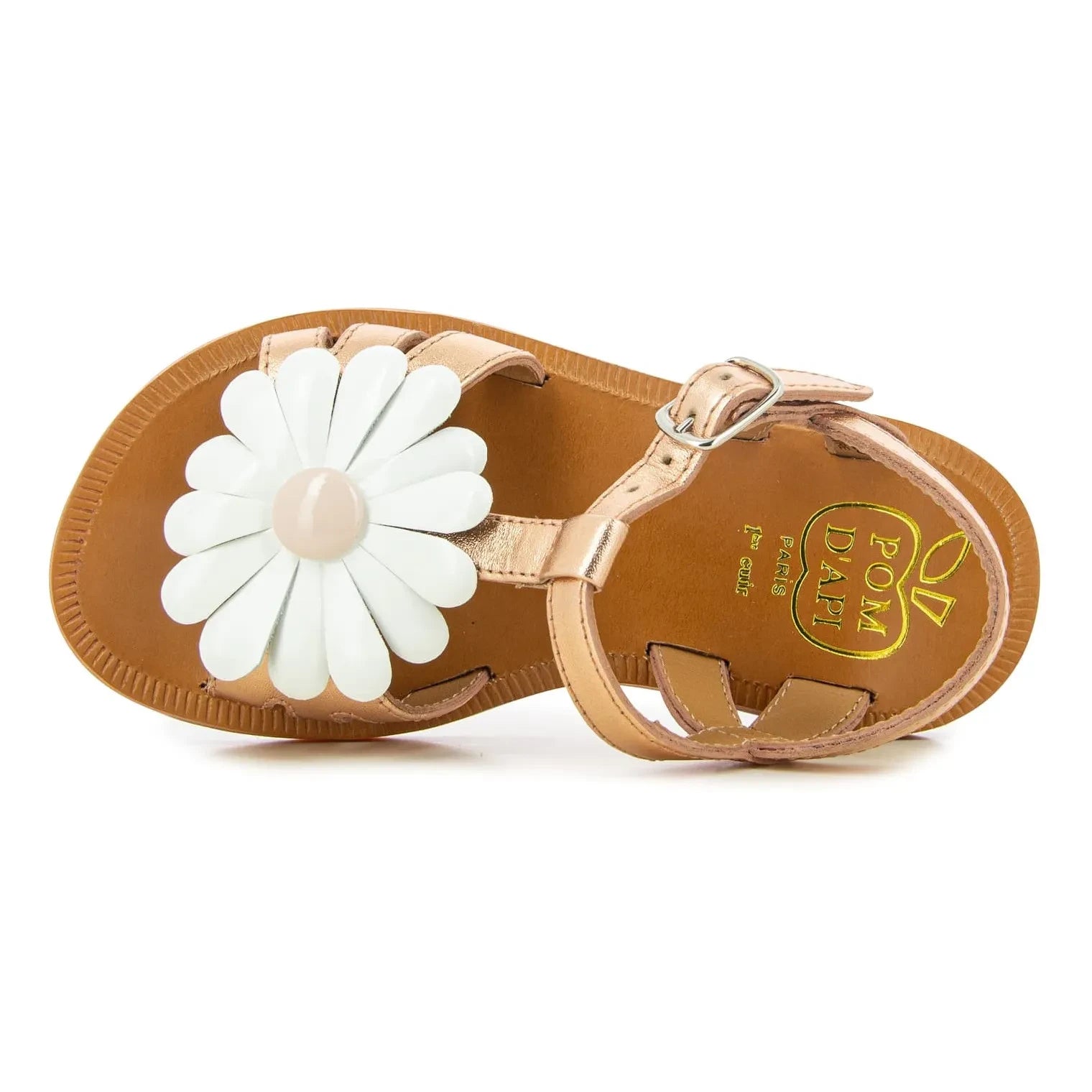 Sandalias Pom d'Api - Plagette Big Flo | Rosa dorado