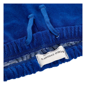 Bobo Choses - Jogger de felpa de algodón orgánico con raya de contraste | Azul real