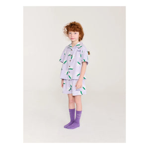 Bobo Choses - Conjunto de camiseta y pantalón corto de ratones de algodón orgánico | Morado