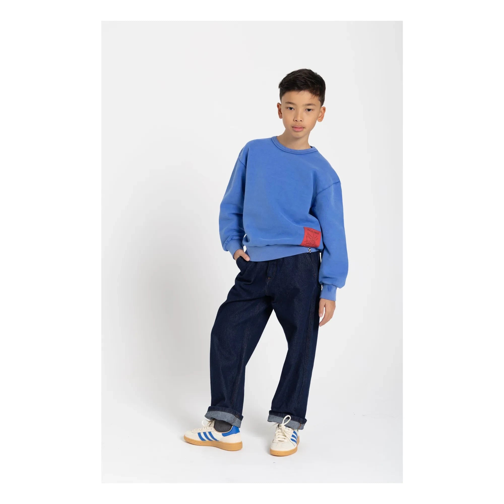 Finger in the nose - Sudadera de algodón orgánico Blow | Azul real
