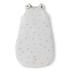 Babyshower - Saco de dormir para bebé con cerezas | Crudo