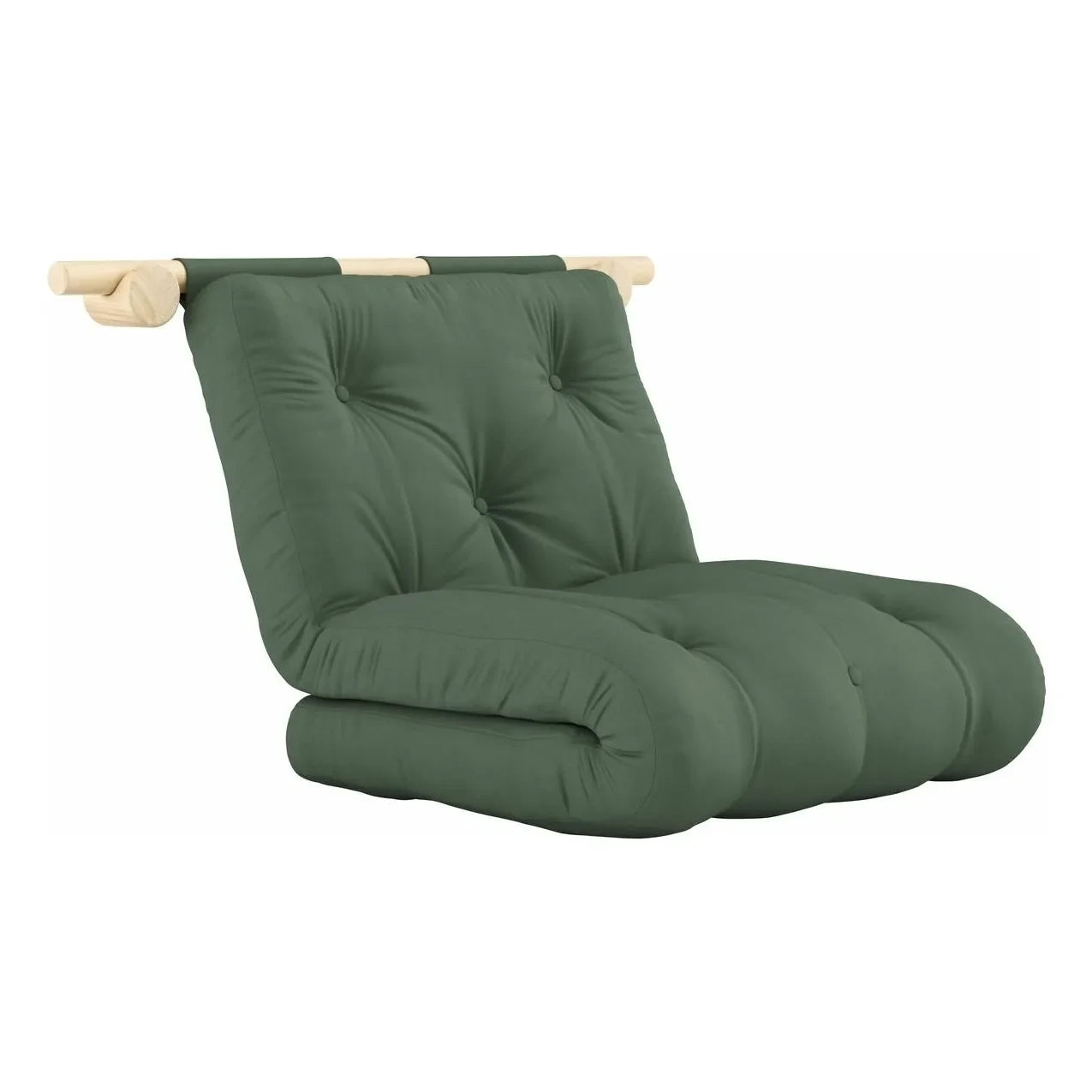Karup Design - Cama intermedia con ganchos 75x200 cm | Verde oliva