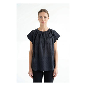 BELLEPIECE - Blusa de algodón Sistelo | Gris