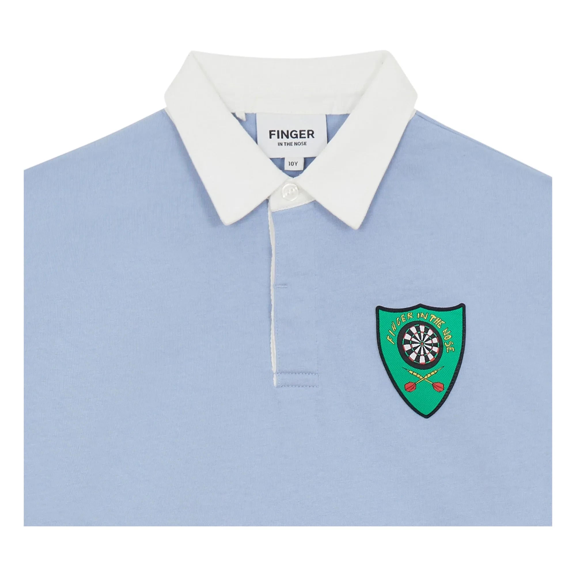 Finger in the nose - Polo de algodón orgánico a rayas Ezra | Steel