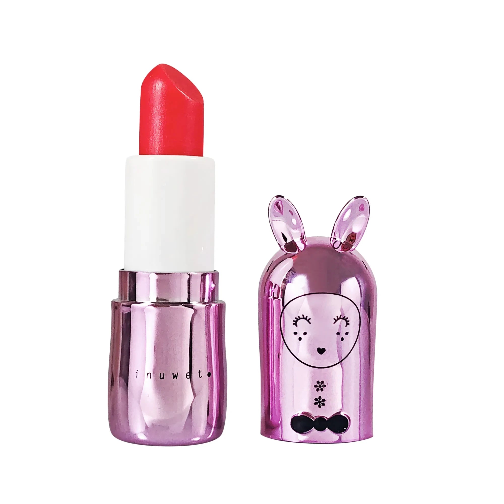 Inuwet - Bálsamo labial de conejo metálico - Sorbete de frambuesa