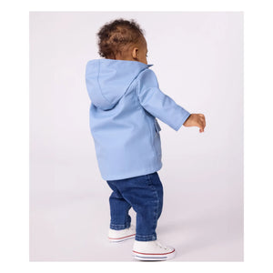 Petit Bateau - Abrigo impermeable icónico Geri en fibra reciclada Bebé | Azul