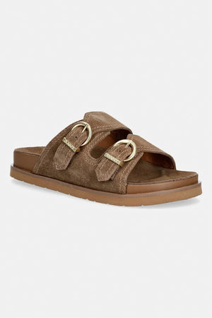 Gant zapatillas destalonadas de mujer de ante con puntera abierta Mardale