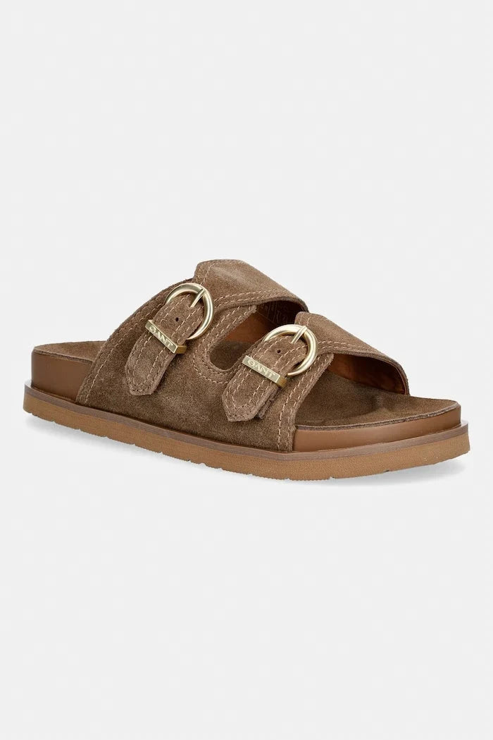 Gant zapatillas destalonadas de mujer de ante con puntera abierta Mardale