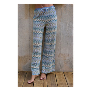 Baie Brune - Pantalones de punto Maud | Azul