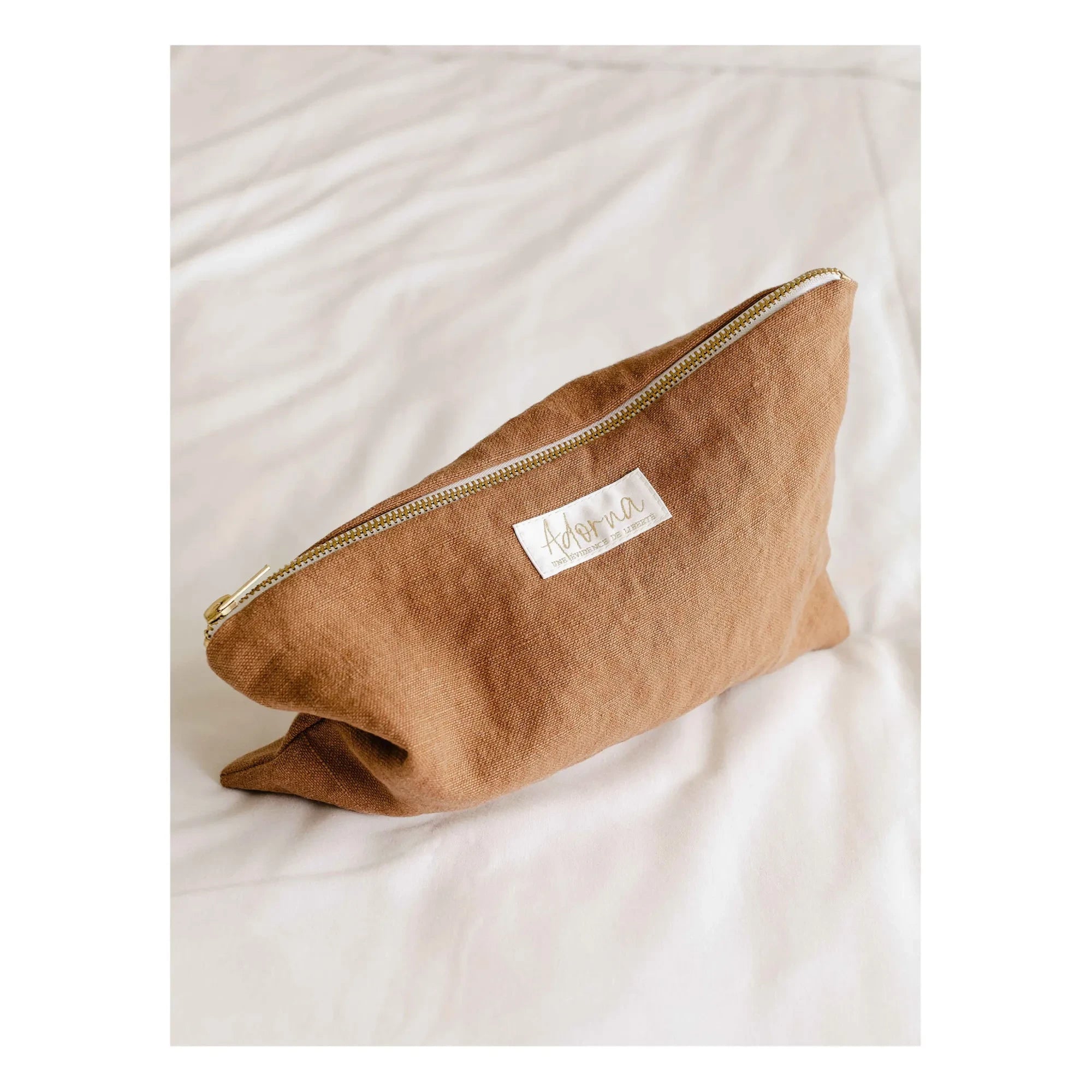 Adorna - Bolsa de lino | Terracota