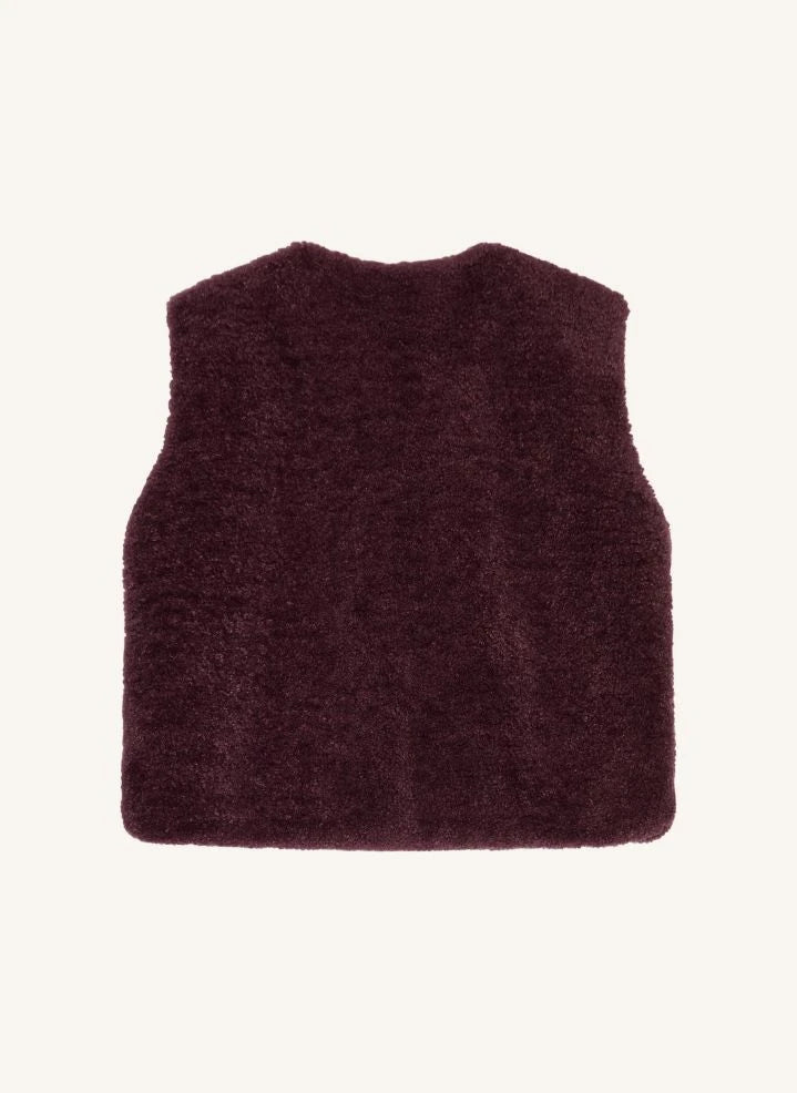 Smallable Kid - Jude Chaqueta Sherpa sin mangas | Morado
