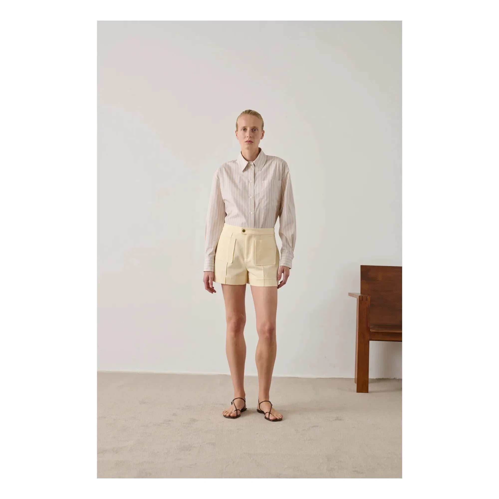 Soeur - Pantalón corto Hover de algodón | Crema
