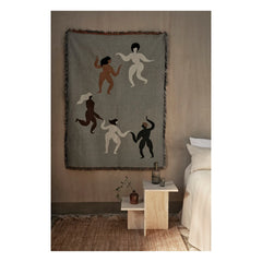 Ferm Living - Mesa auxiliar distintiva de travertino | Beige