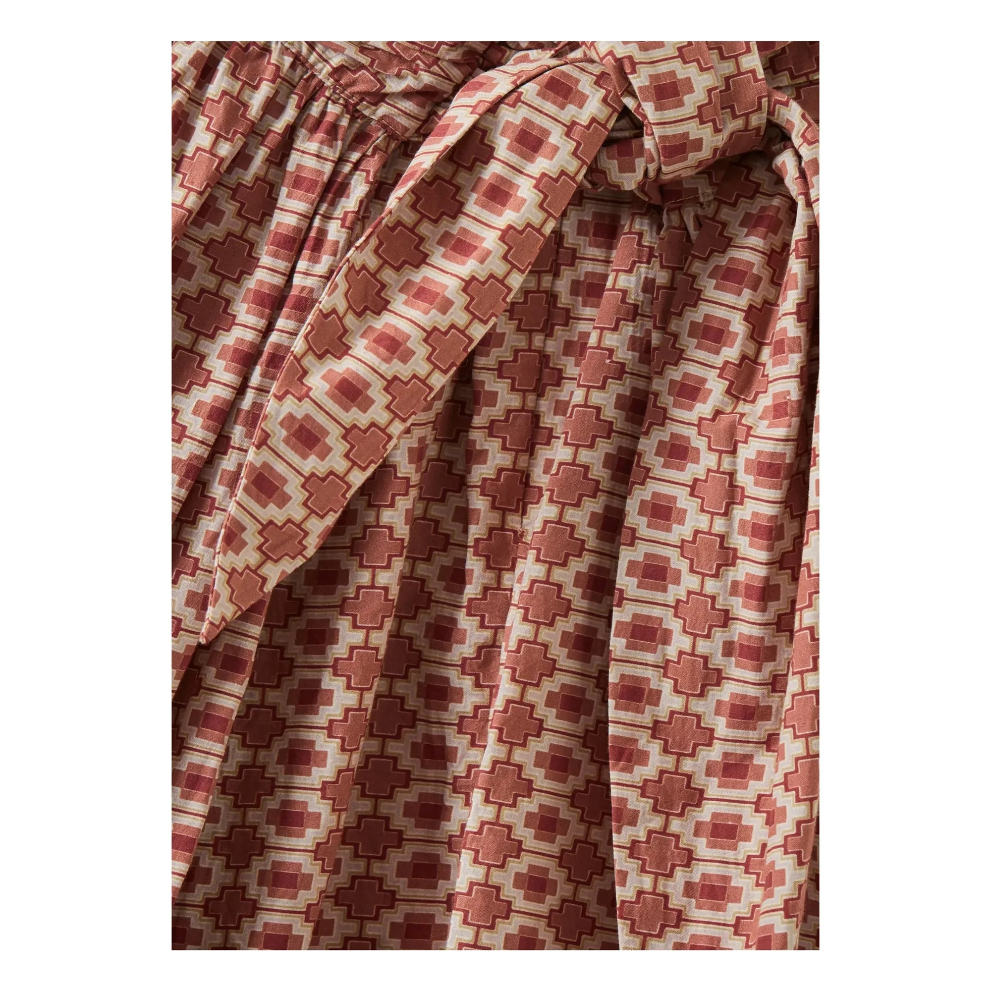 Caramel - Vestido Geométrico Abelia | Rojo Teja