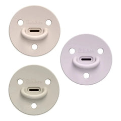Elhée - Chupetes de silicona médica Choochoo Billie - Set de 3 | Rosa