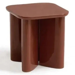 Gabrielle Paris - Garance cilalı ahşap yan sehpa | Cranberry