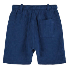 Emile et Ida - Pantalón corto de gasa de algodón | Azul marino