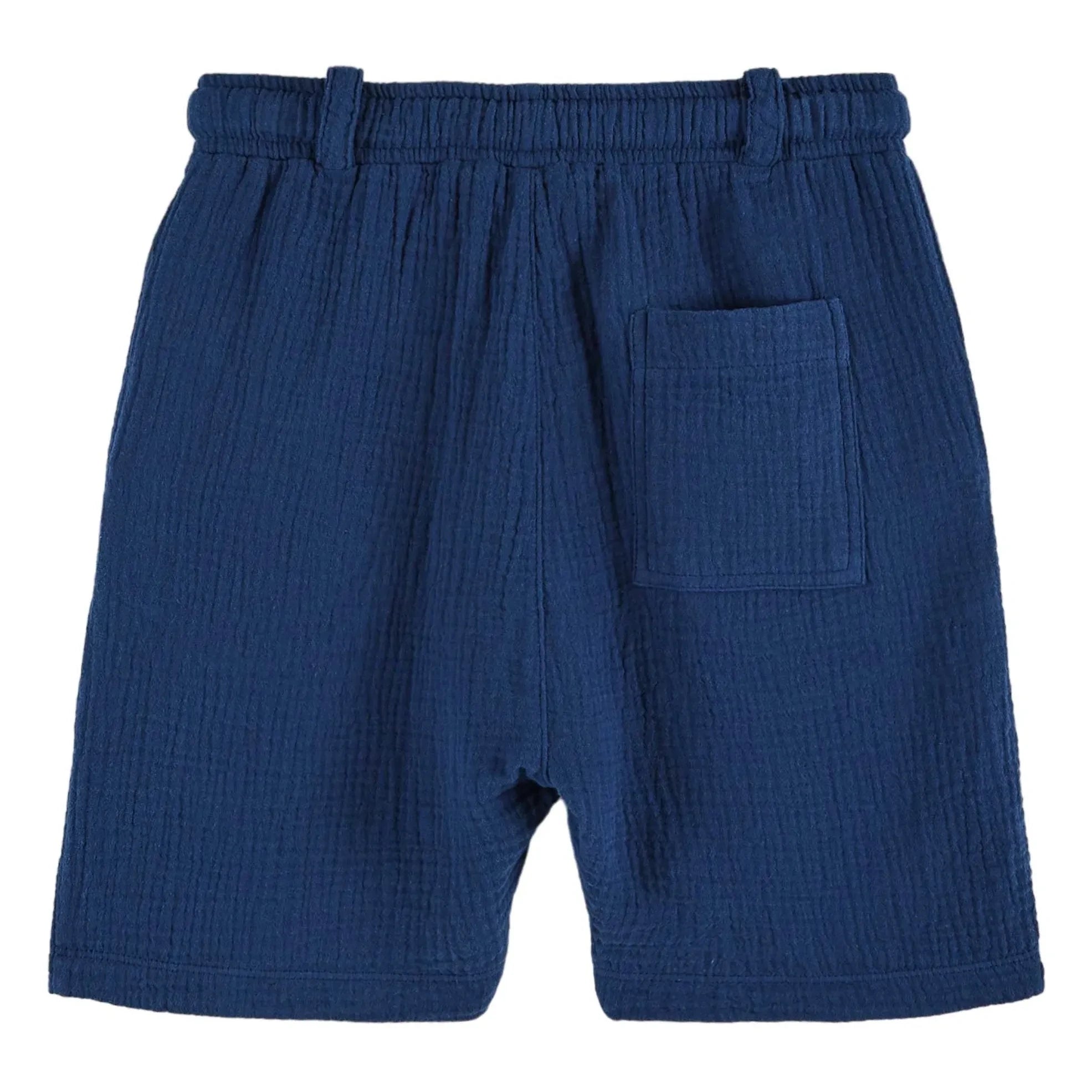 Emile et Ida - Pantalón corto de gasa de algodón | Azul marino