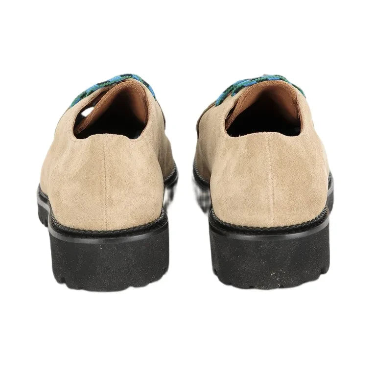 Bobo Choses - Zapatos de cuero Wallabees con bloques de color | Beige