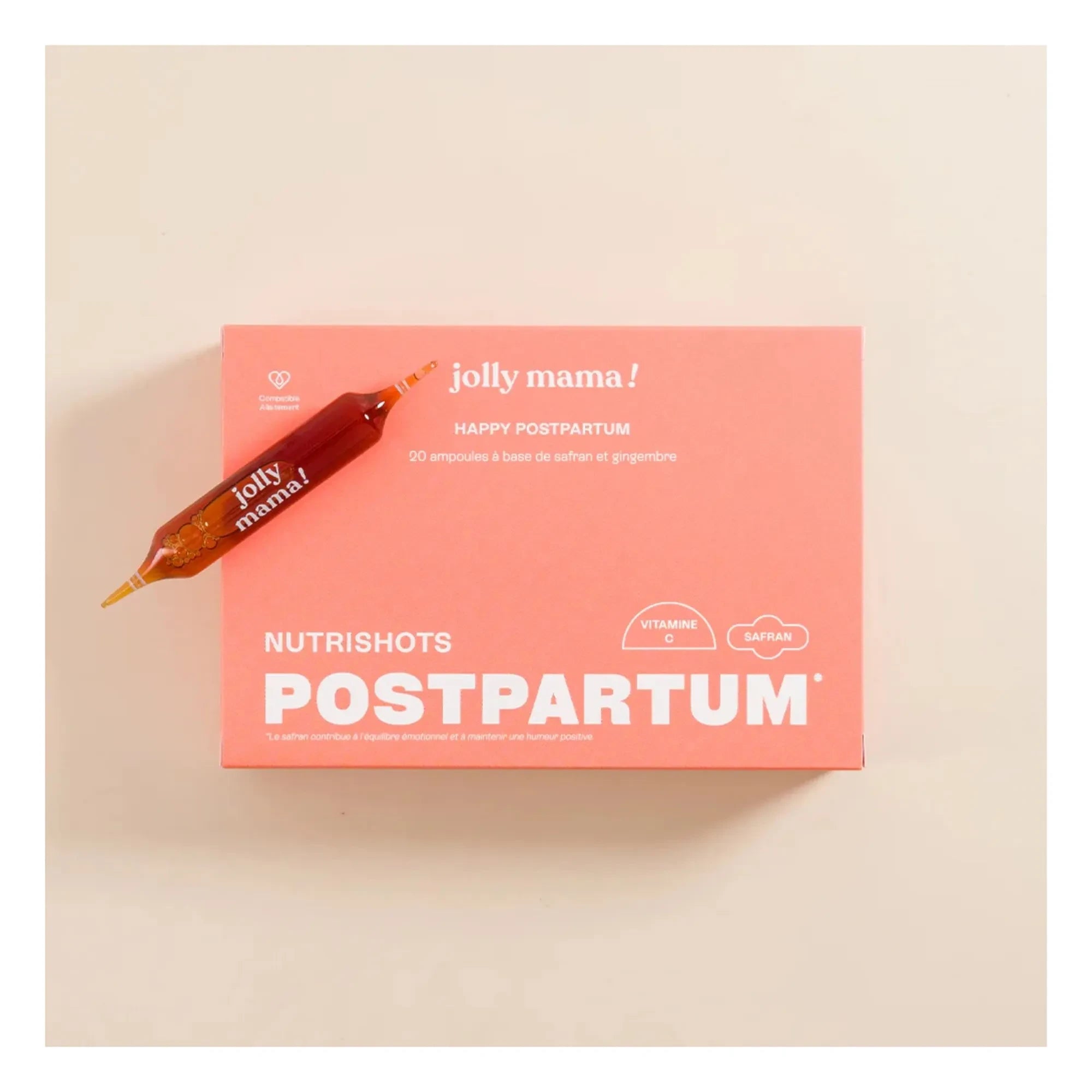 Jolly Mama - Suplemento alimenticio para una feliz maternidad - 20 ampollas de 10 ml