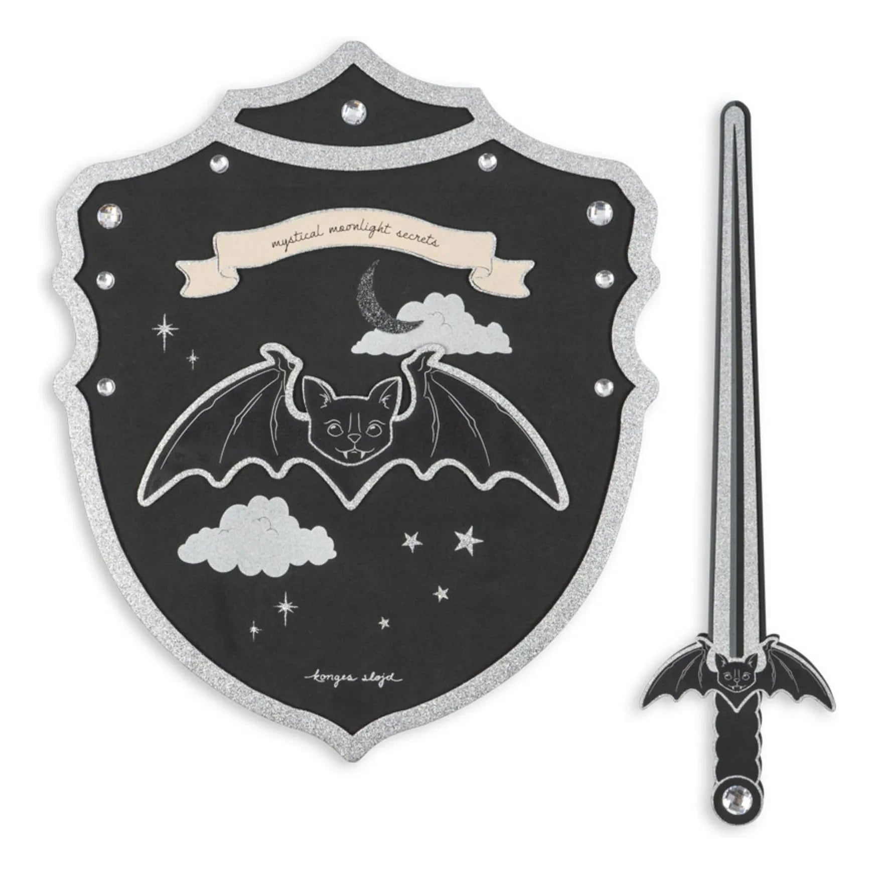 Konges Sløjd - Espada y escudo de Halloween | Negro