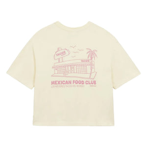 a.p - Camiseta de algodón orgánico estilo comida mexicana | Crudo