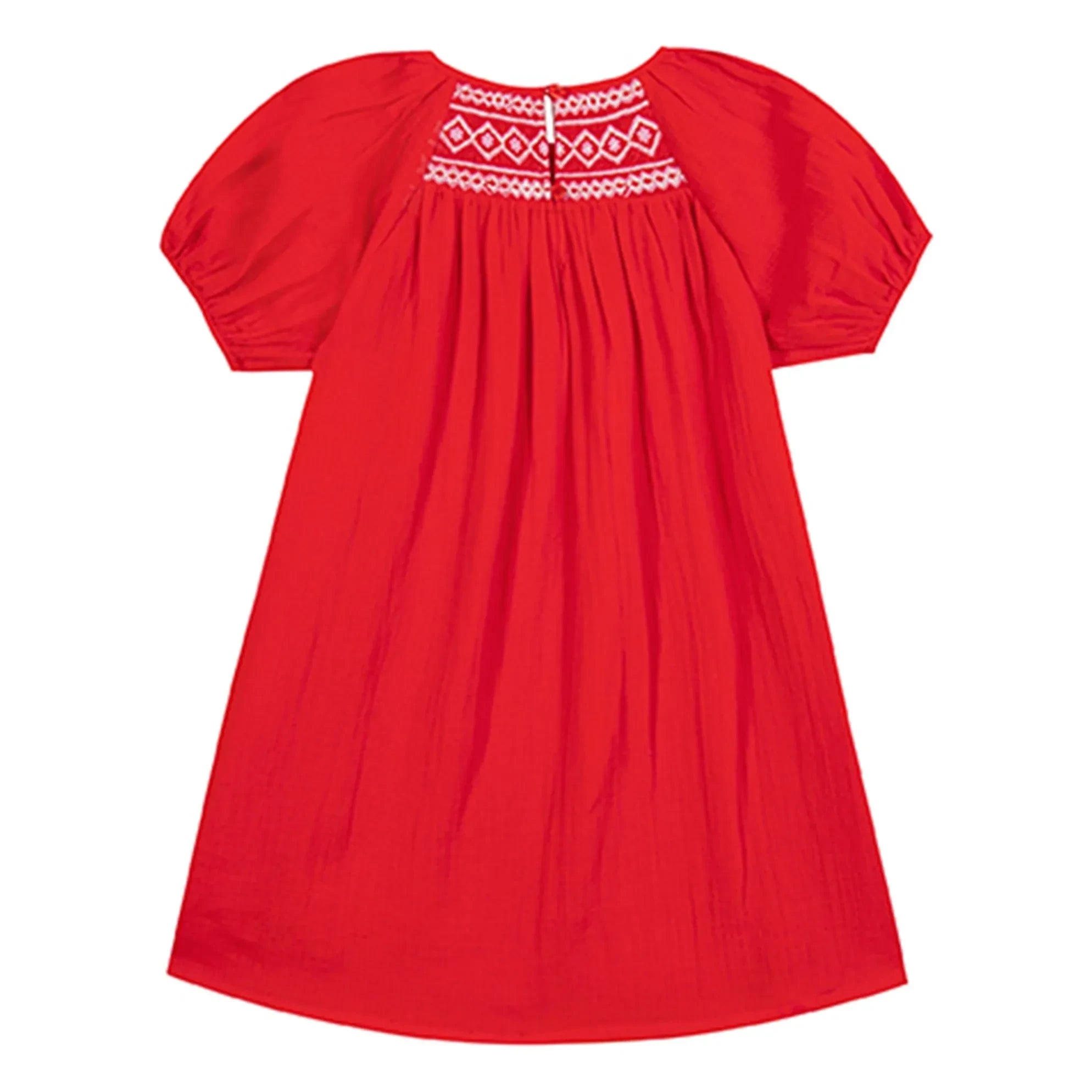 Bonton - Vestido fruncido Nala | Bermellón