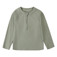 Petit Lem - Camiseta con textura y protección UV Fibras recicladas | Caqui