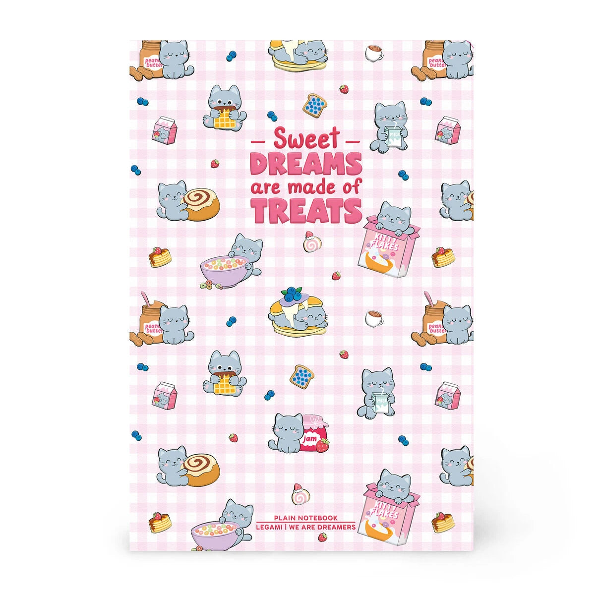 Legami - Çizgisiz A5 Defter - Resimli Sert Kapak - Kedi