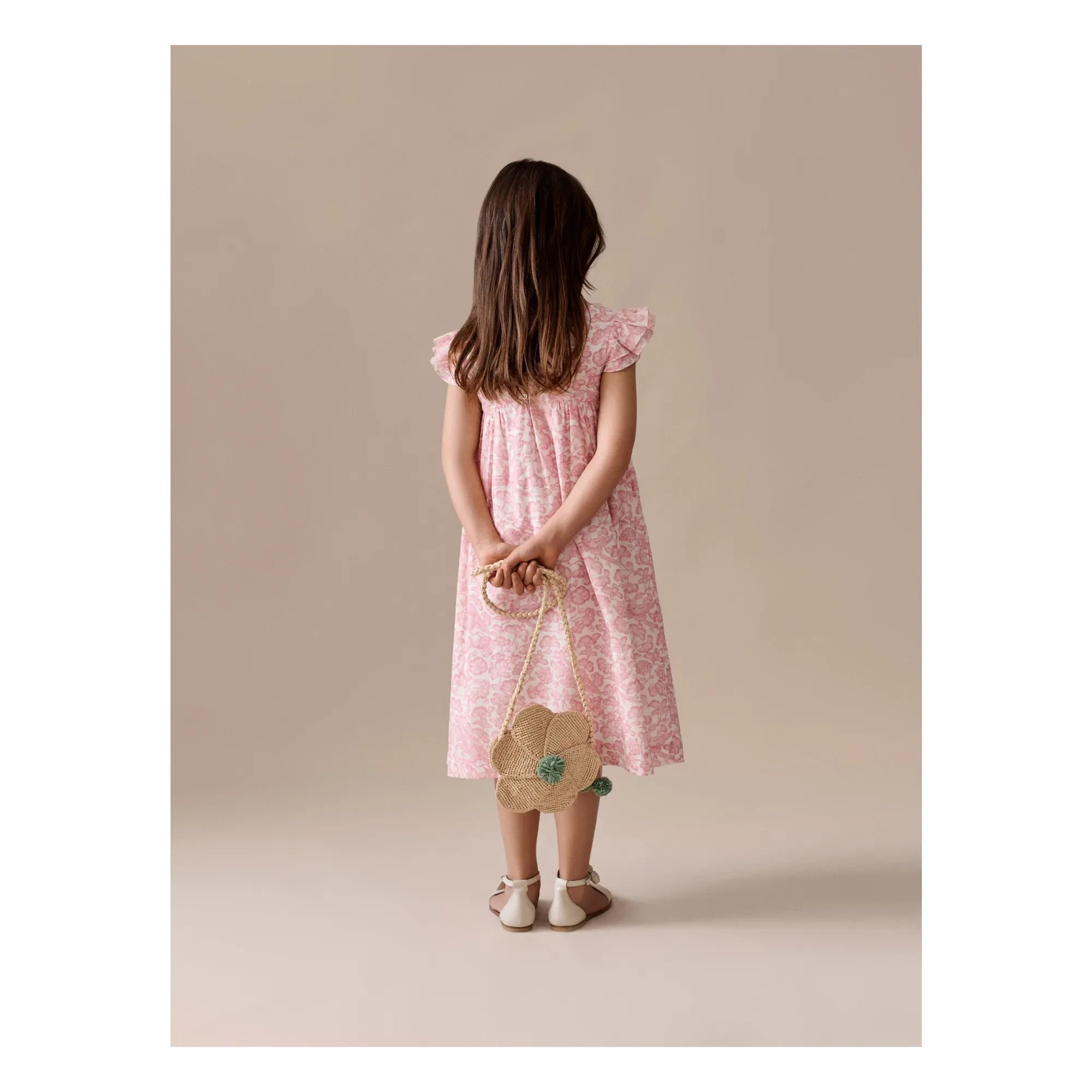 Bonpoint - Vestido Galantine Fleurie | Rosa empolvado